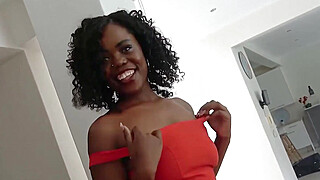 Big black naturals bouncing humping on white cock casting producer POV Porn Video