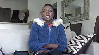 Skinny Ebony Babe Willing To Go All The Way For The BWC Agent Porn Video