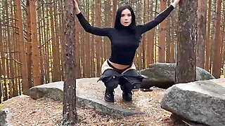 Brunette Public Deepthroats Dick And Rou Porn Video