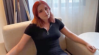 Redhead Hard Fucking and Deep Blowjob Cum in Mouth Porn Video