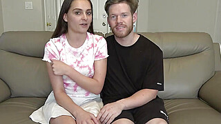 Both girls end up sucking his cock after a strip football match Porn Video