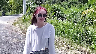 Showing her tight body while riding a motorbike around Porn Video