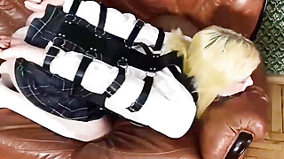 Facefuck and Hard Doggystyle Fuck Bondage Sex Porn Video