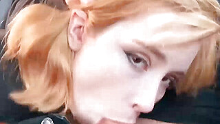 Redhead Suck Dick Taxi Driver and Cum Sw Porn Video