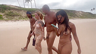I went to the nude beach in Bahia to give it to the hotties. Porn Video
