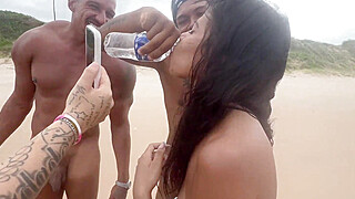 I went to the nude beach in Bahia to give it to the hotties. Porn Video