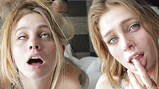 HER CLIMAX IS AMAZING - Crazy Blonde Has Eye Rolling Orgasms Porn Video