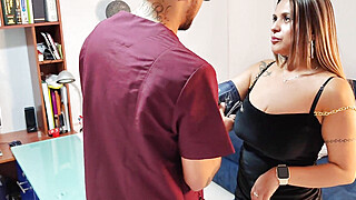 My patient comes for a checkup and I end up fucking her hard in the office Porn Video