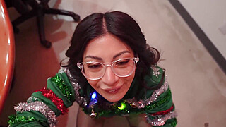 Big Titty Latina Coworker FUCKS me at Office Christmas Party for ALL to Hear Porn Video