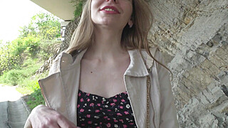 Shy and Tight Outdoor Fuck. Porn Video