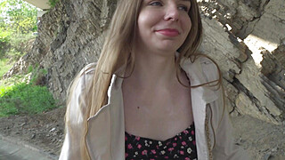 Shy and Tight Outdoor Fuck. Porn Video